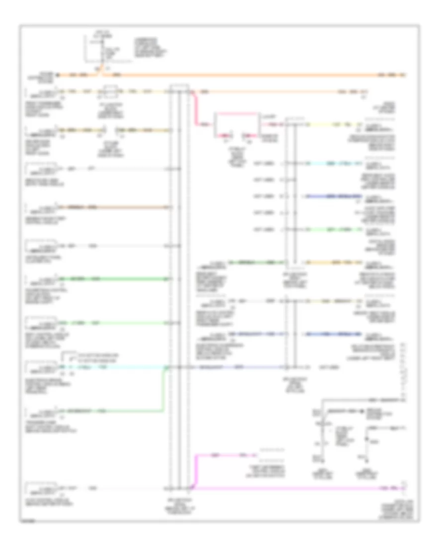 Электросхема линии передачи данных CAN для Chevrolet Tahoe 2006