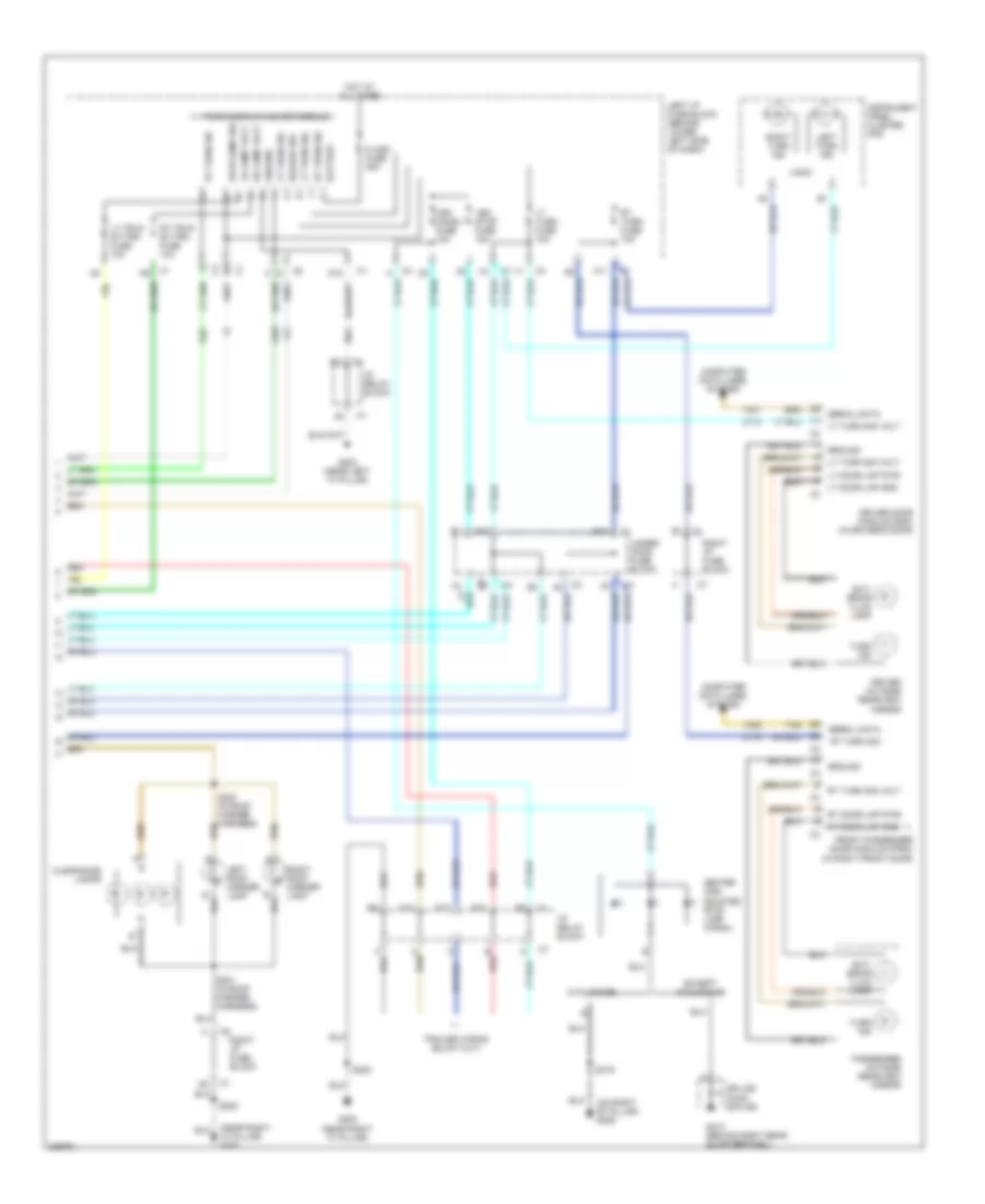 Электросхема внешнего освещения (3 из 3) для Chevrolet Tahoe 2006
