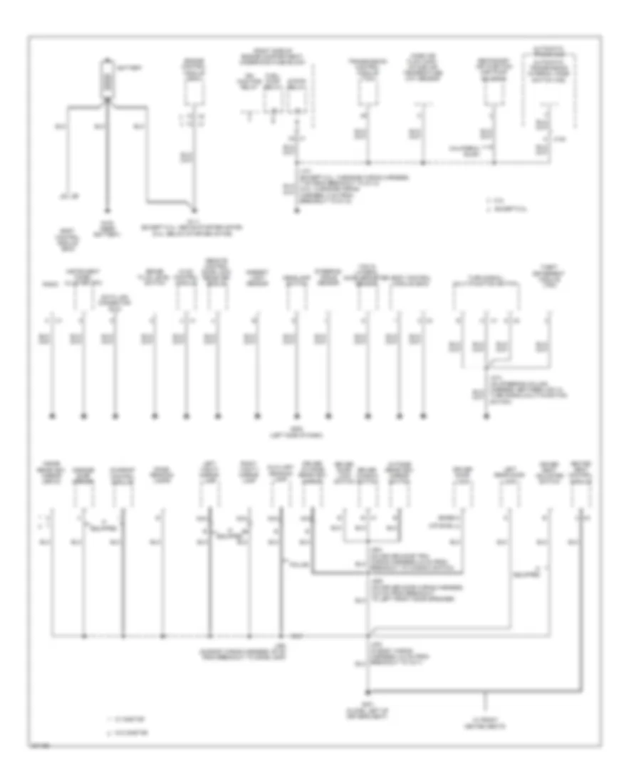 Электросхема подключение массы заземления (1 из 3) для Chevrolet Impala LTZ 2009