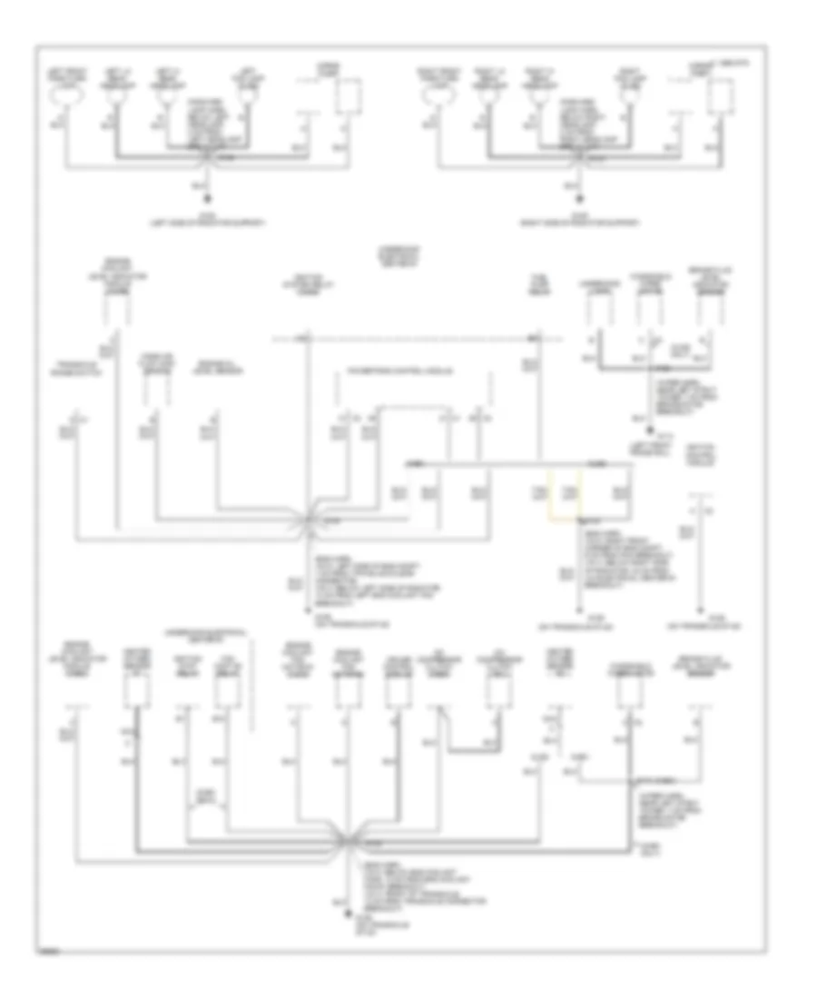 Электросхема подключение массы заземления (1 из 4) для Chevrolet Lumina 1997