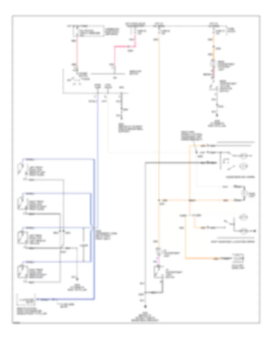 Электросхема подсветки для Chevrolet Lumina 1997