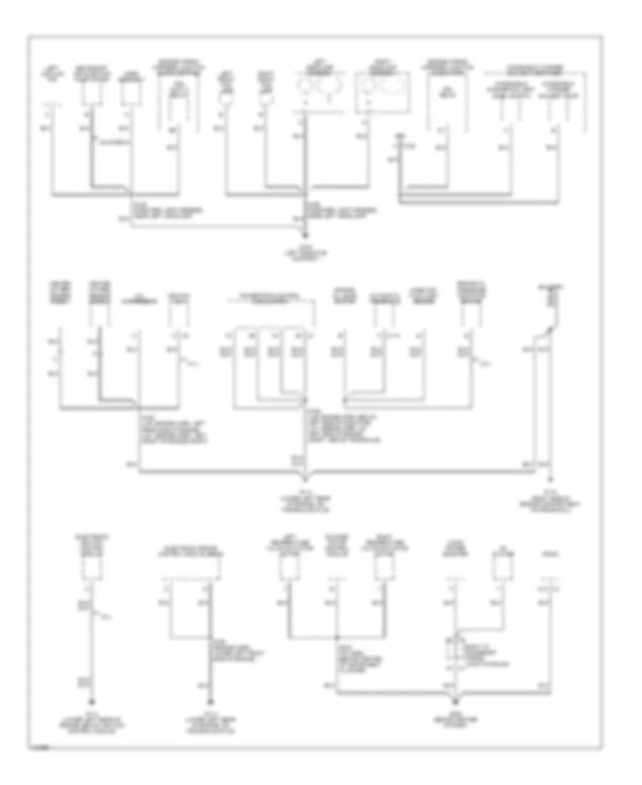 Электросхема подключение массы заземления (1 из 3) для Chevrolet Impala LS 2000