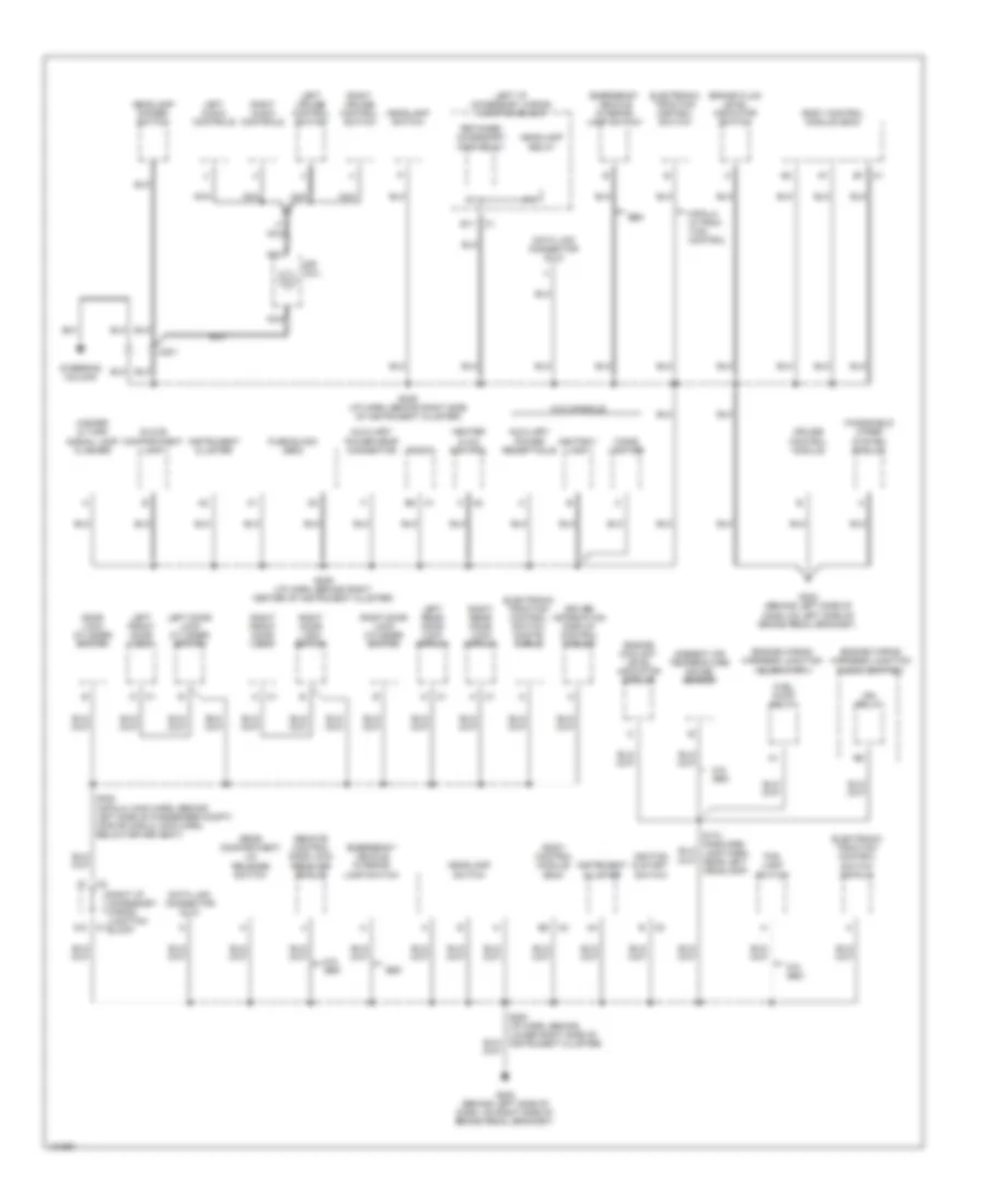 Электросхема подключение массы заземления (2 из 3) для Chevrolet Impala LS 2000