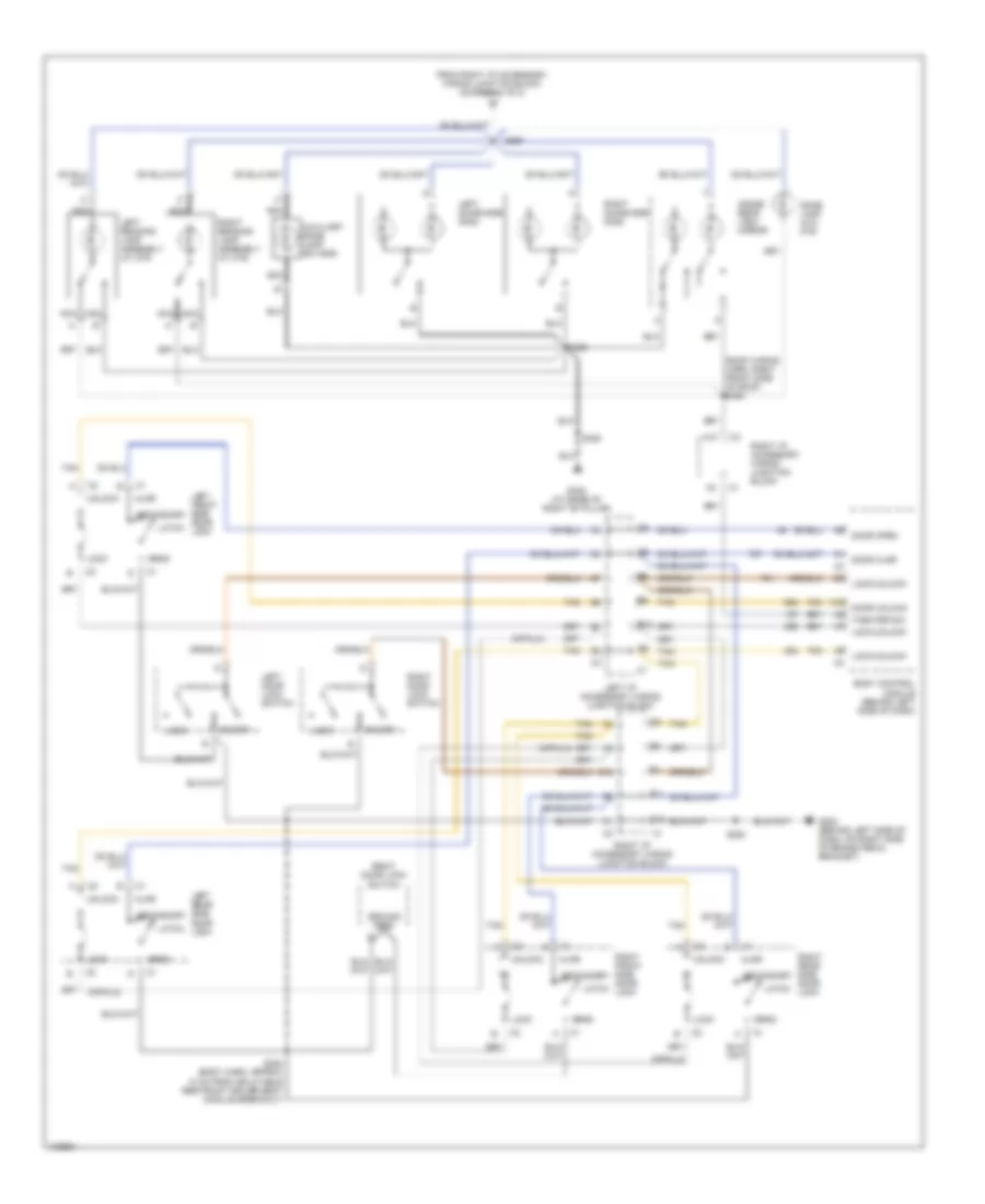 Электросхема подсветки (2 из 2) для Chevrolet Impala LS 2000