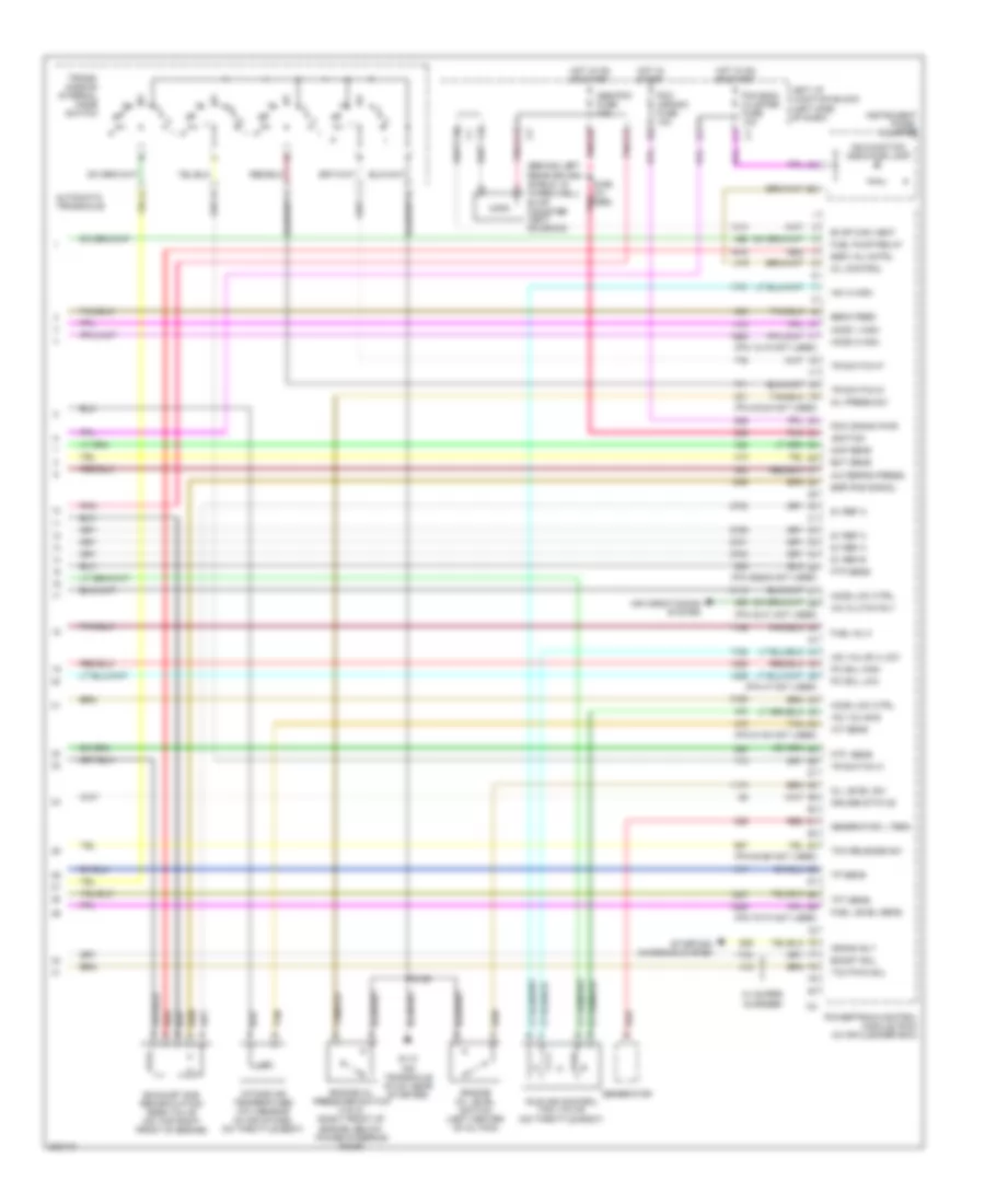 3.8L VIN 1, Электросхема системы управления двигателем (4 из 4) для Chevrolet Impala 2005