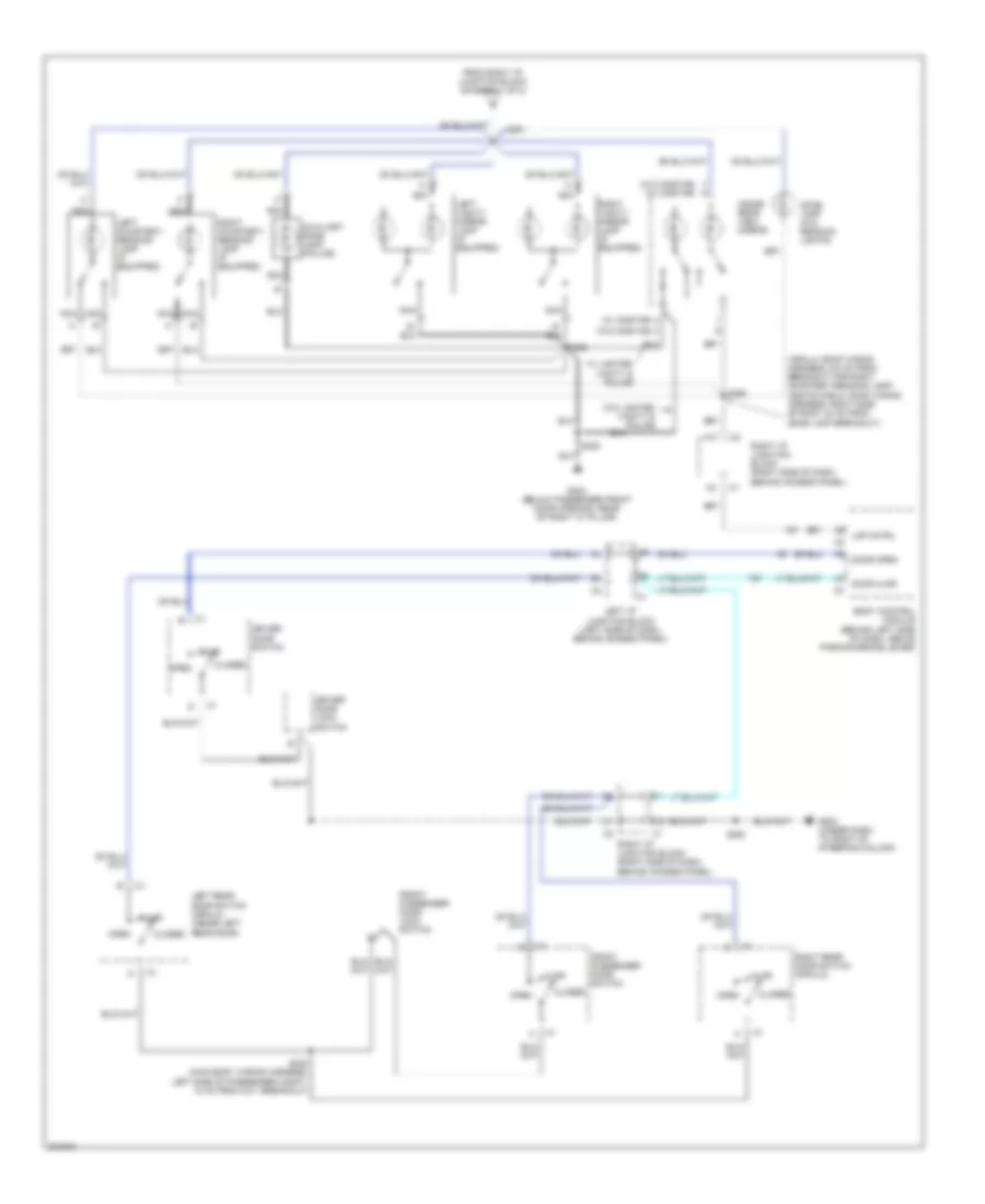 Электросхема подсветки (2 из 2) для Chevrolet Impala 2005
