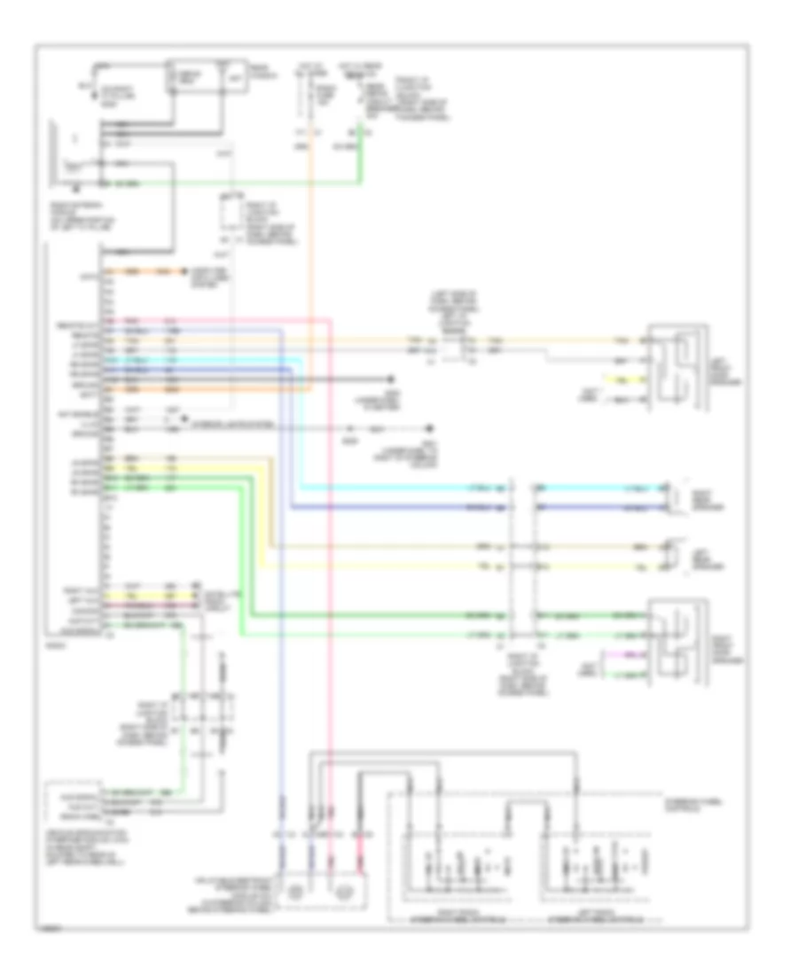 Электросхема магнитолы, без Усилитель для Chevrolet Impala 2005