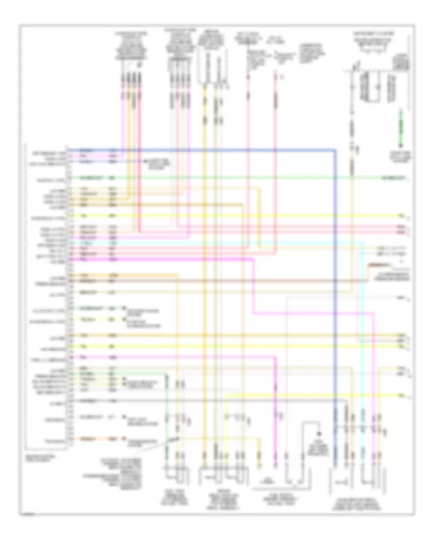 4.3L ВИН X, Электросхема системы управления двигателем (1 из 3) для Chevrolet Express G2013 1500
