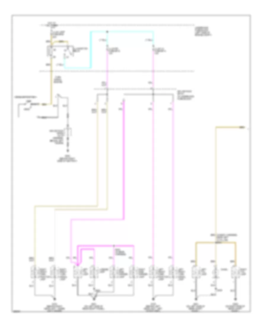 Электросхема внешнего освещения, хэтчбек (1 из 2) для Chevrolet Aveo 2007
