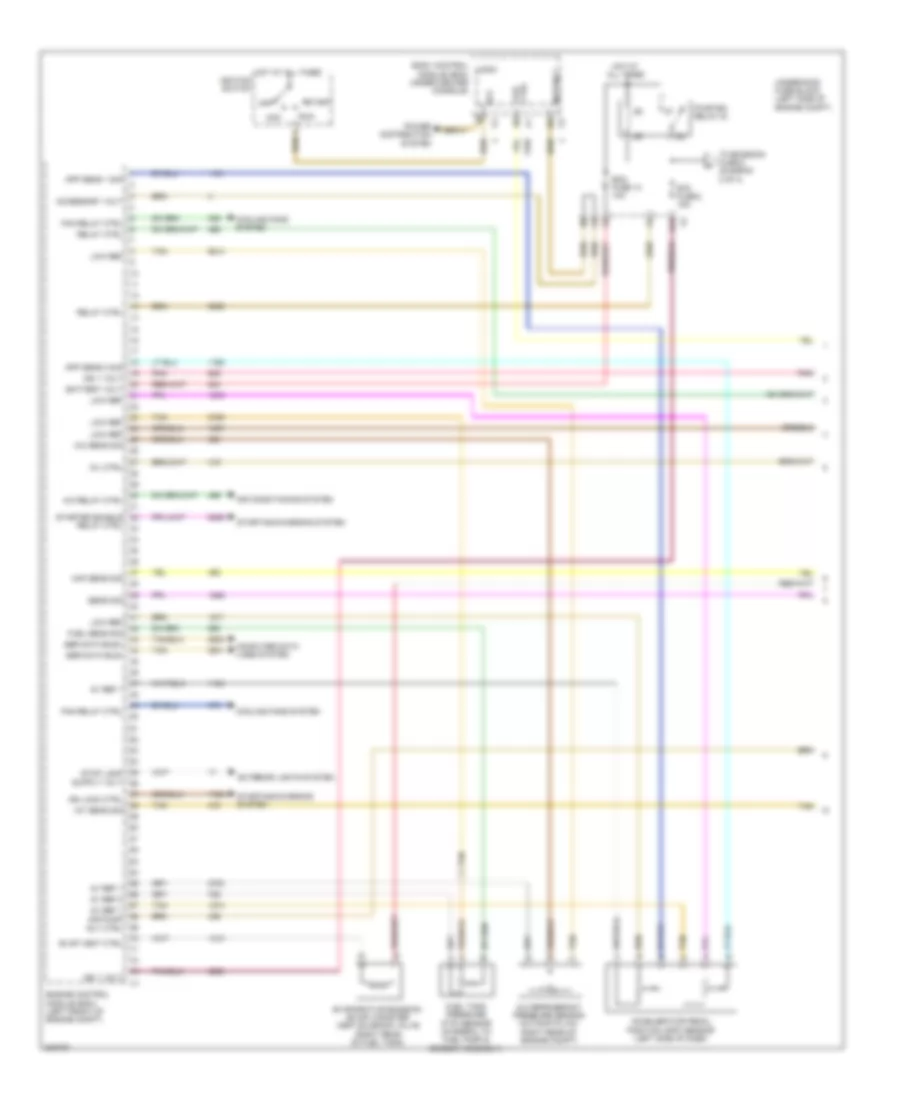 2.4L ВИН Б, Электросхема системы управления двигателем (1 из 5) для Chevrolet Malibu LTZ 2009