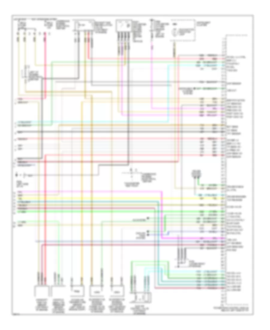 2.4L (VIN T), Электросхема системы управления двигателя (3 из 3) для Chevrolet Malibu 1997