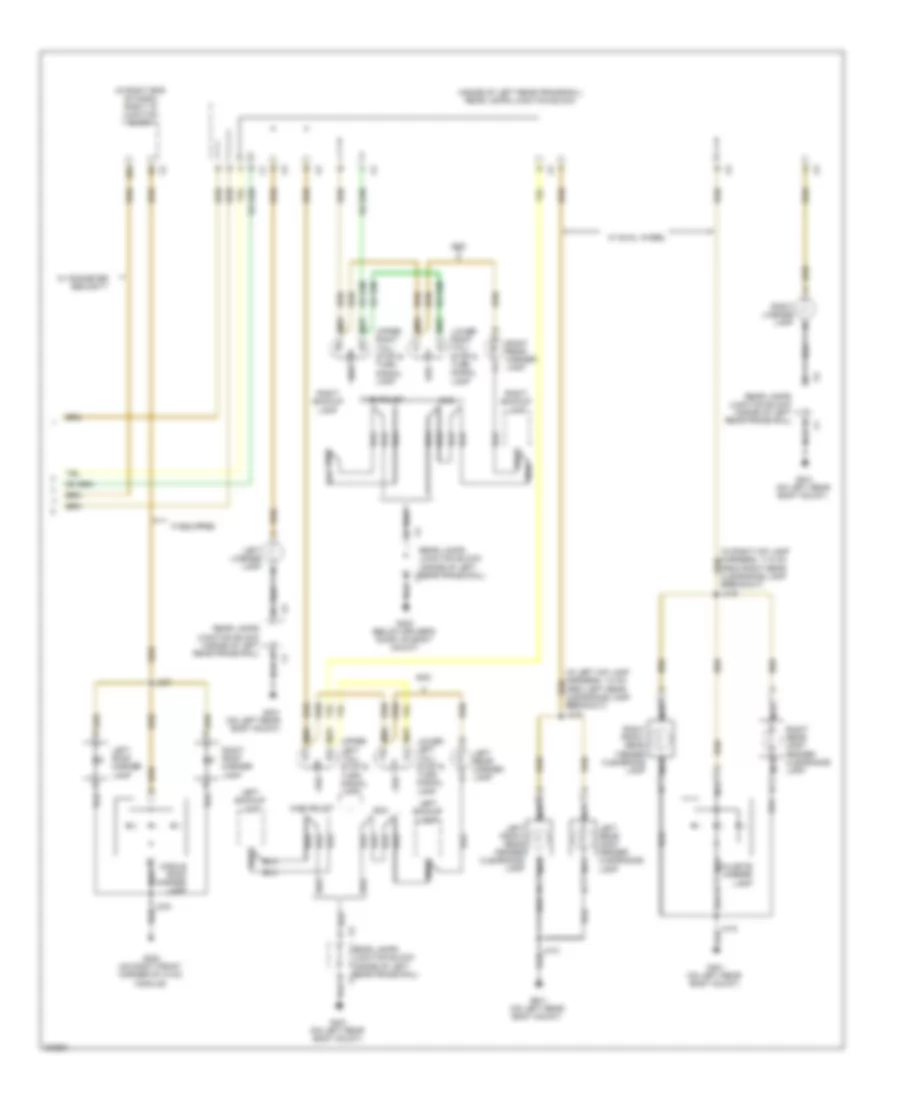 Электросхема внешнего освещения (3 из 3) для Chevrolet Silverado 2009 1500