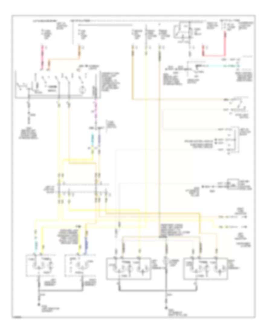 Электросхема внешнего освещения для Chevrolet Monte Carlo LS 2000
