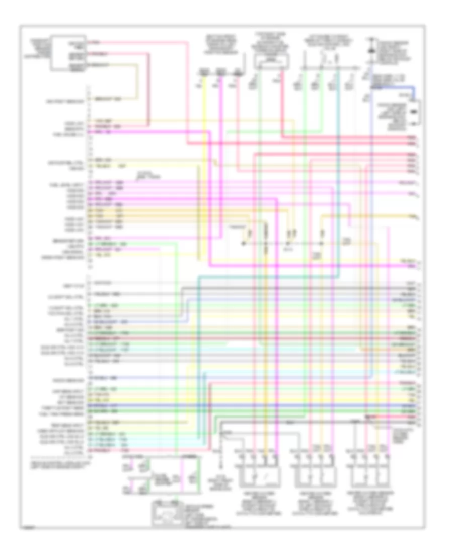 7.4L ВИН Дж, Электросхема системы управления двигателя (1 из 4) для Chevrolet CHD 2000 3500