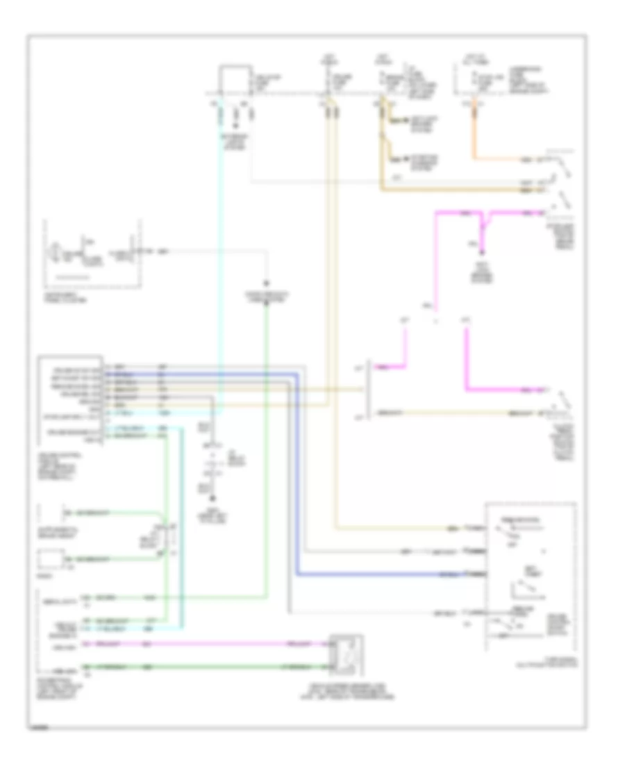 4.3L ВИН X, Электросхема системы круизконтроля для Chevrolet Silverado Classic HD 2007 1500