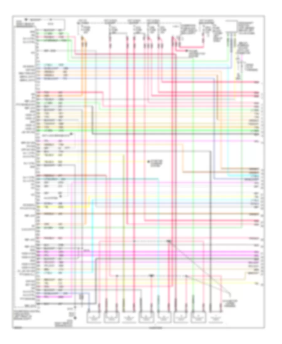 8.1L ВИН Г, Электросхема системы управления двигателем (1 из 5) для Chevrolet Silverado Classic HD 2007 1500