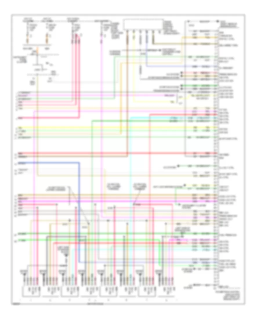 8.1L ВИН Г, Электросхема системы управления двигателем (5 из 5) для Chevrolet Silverado Classic HD 2007 1500
