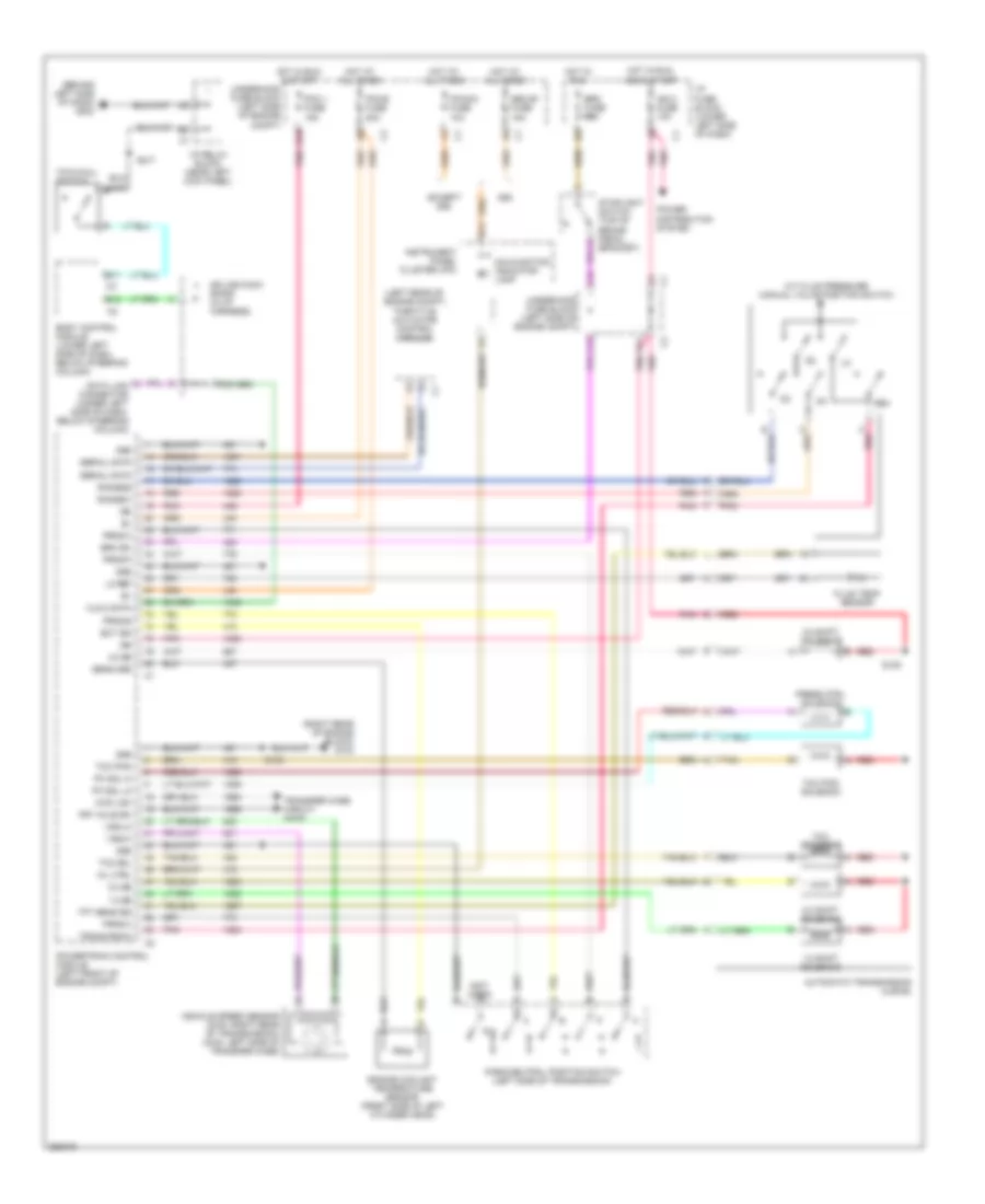 5.3L ВИН Б, Электросхема автоматической коробки передач АКПП для Chevrolet Silverado Classic 2007 3500