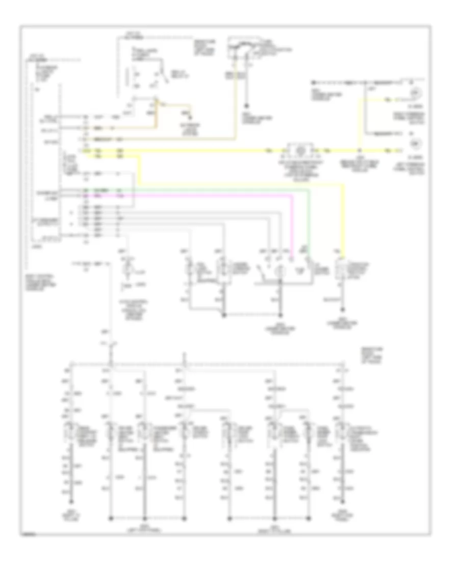 Электросхема подсветки приборов для Chevrolet Malibu LS 2011