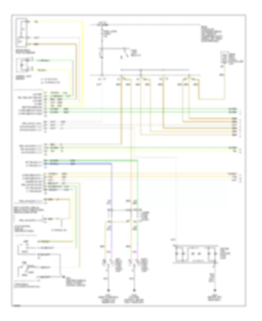 Электросхема внешнего освещения (1 из 2) для Chevrolet Malibu Maxx LT 2004