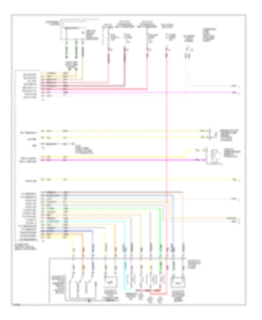 3.5L VIN 8, Электросхема автоматической коробки передач АКПП (1 из 2) для Chevrolet Malibu Maxx LT 2004