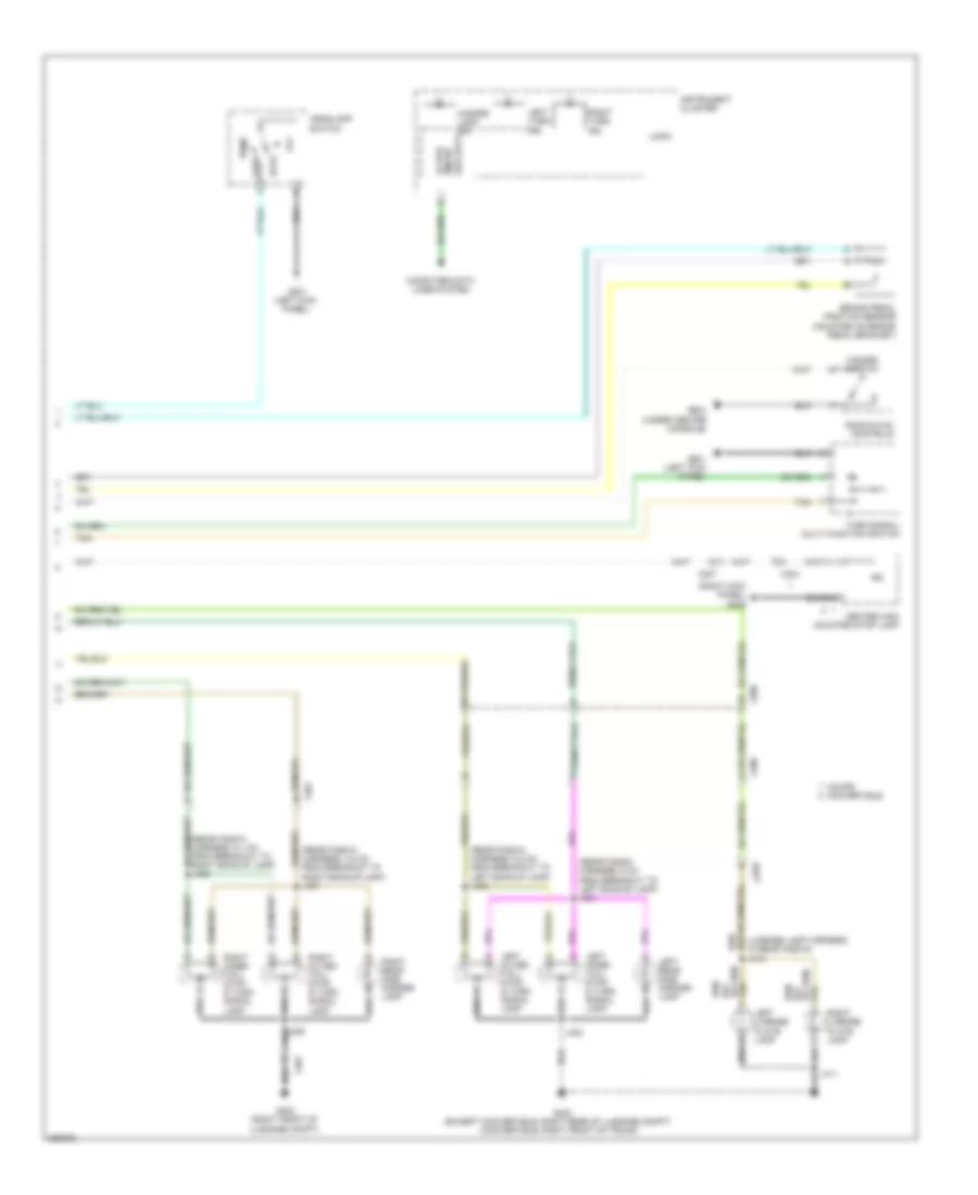 Электросхема внешнего освещения (2 из 2) для Chevrolet Camaro LS 2011