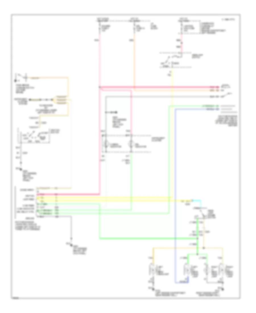 Headlight Wiring Diagram, withDRL & withComposite Headlamps для Chevrolet Chevy Express G1996 1500