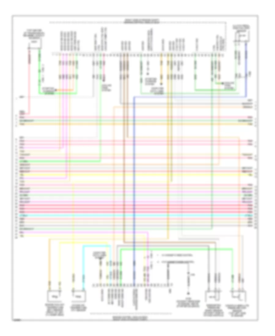 6.2L ВИН Т, Электросхема системы управления двигателем (3 из 6) для Chevrolet Corvette ZR-1 2012