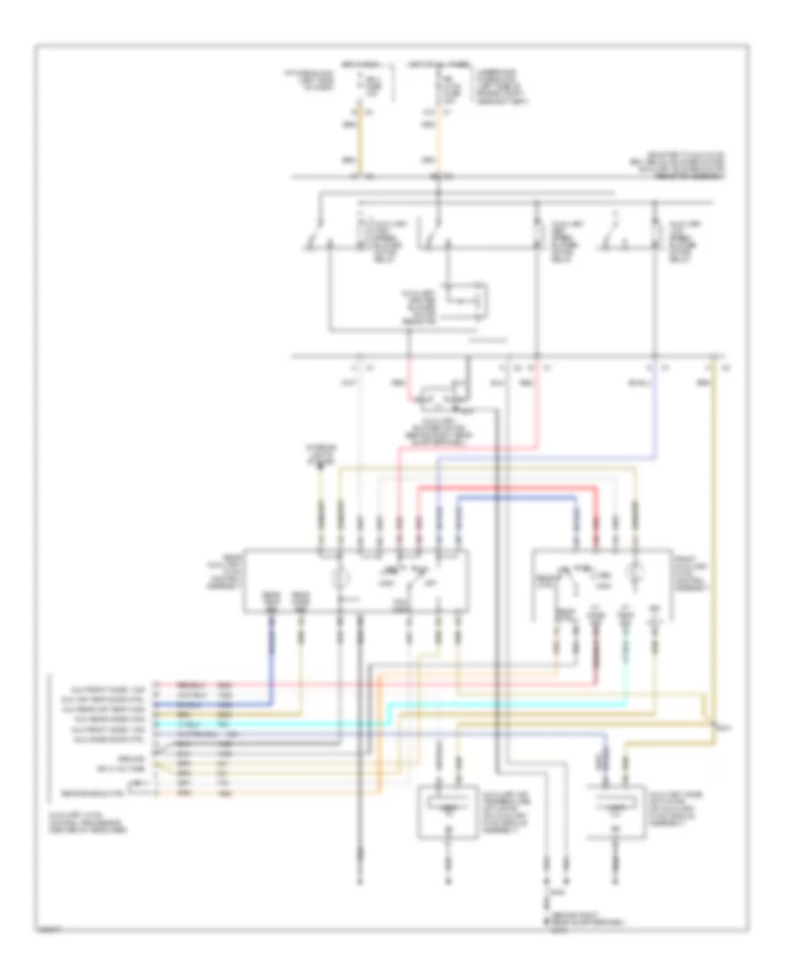 Manual A/C Wiring Diagram, Rear withHeat & A/C С Короткая Колесная база для Chevrolet Suburban C2005 1500