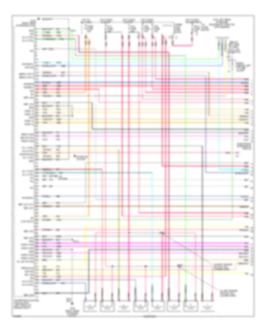 8.1L ВИН Г, Электросхема системы управления двигателем (1 из 5) для Chevrolet Suburban C2005 1500
