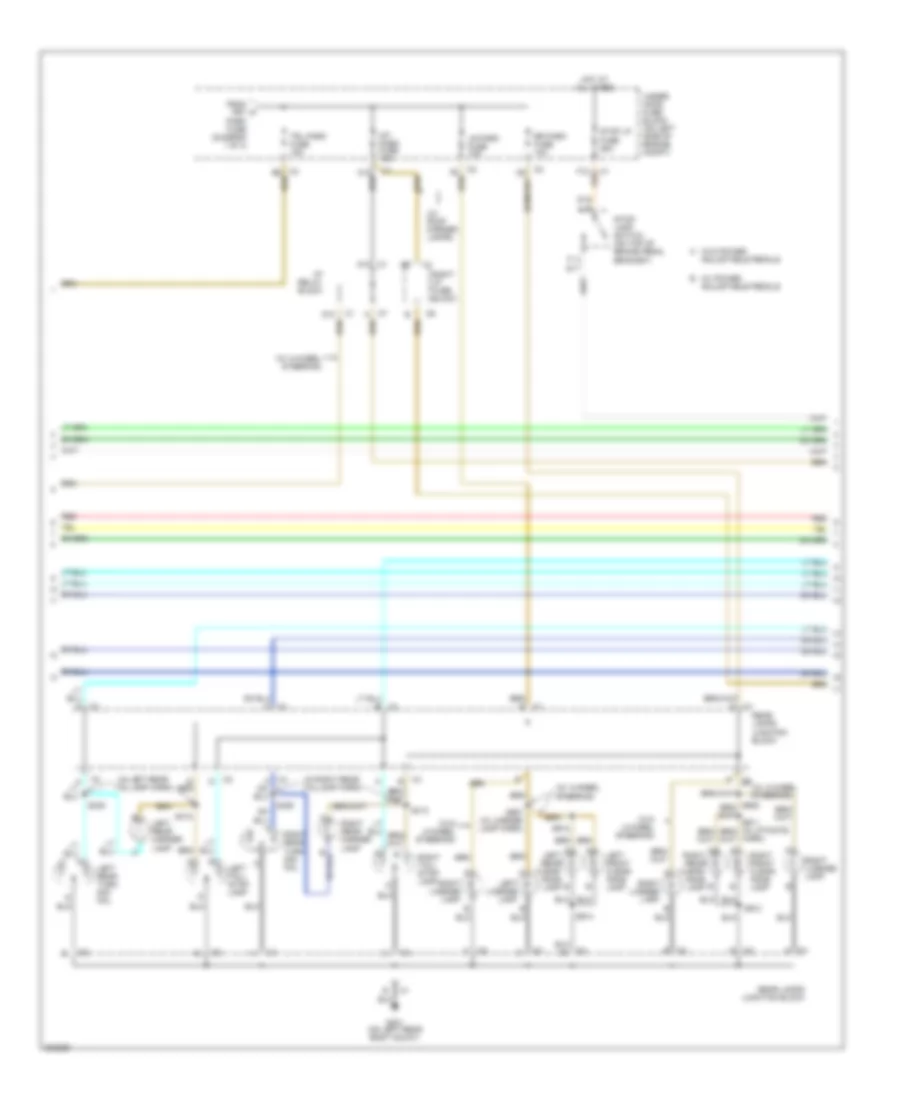 Электросхема внешнего освещения (2 из 3) для Chevrolet Suburban C2005 1500