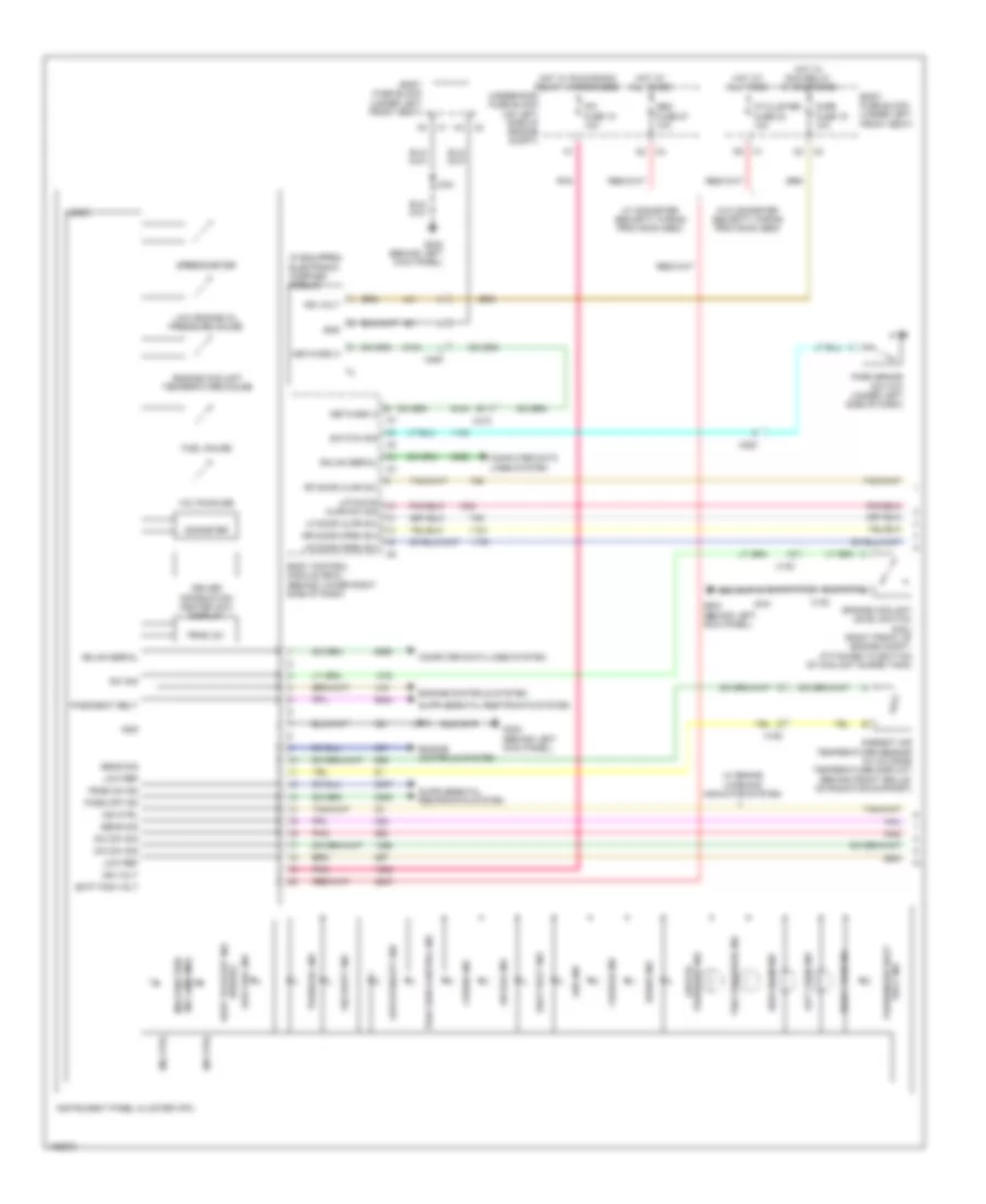 Электросхема панели приборов (1 из 3) для Chevrolet Express 2014 2500