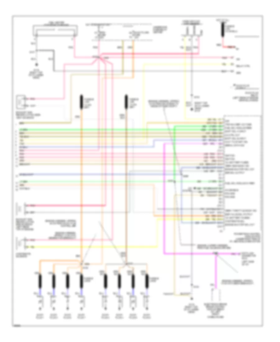 6.5L (VIN F), Электросхема системы управления двигателя (4 из 4) для Chevrolet Suburban K1997 2500