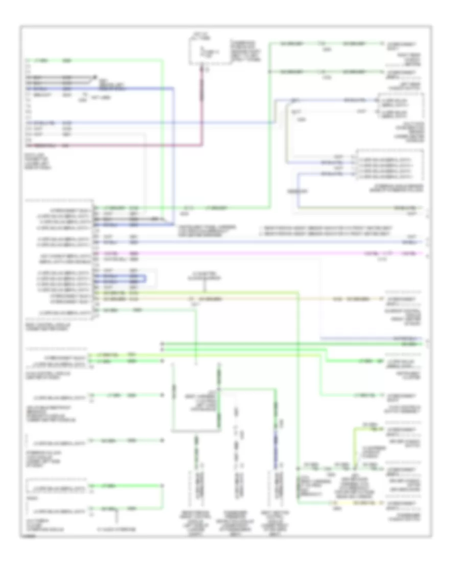 Электросхема линии передачи данных CAN (1 из 2) для Chevrolet Cruze LS 2012