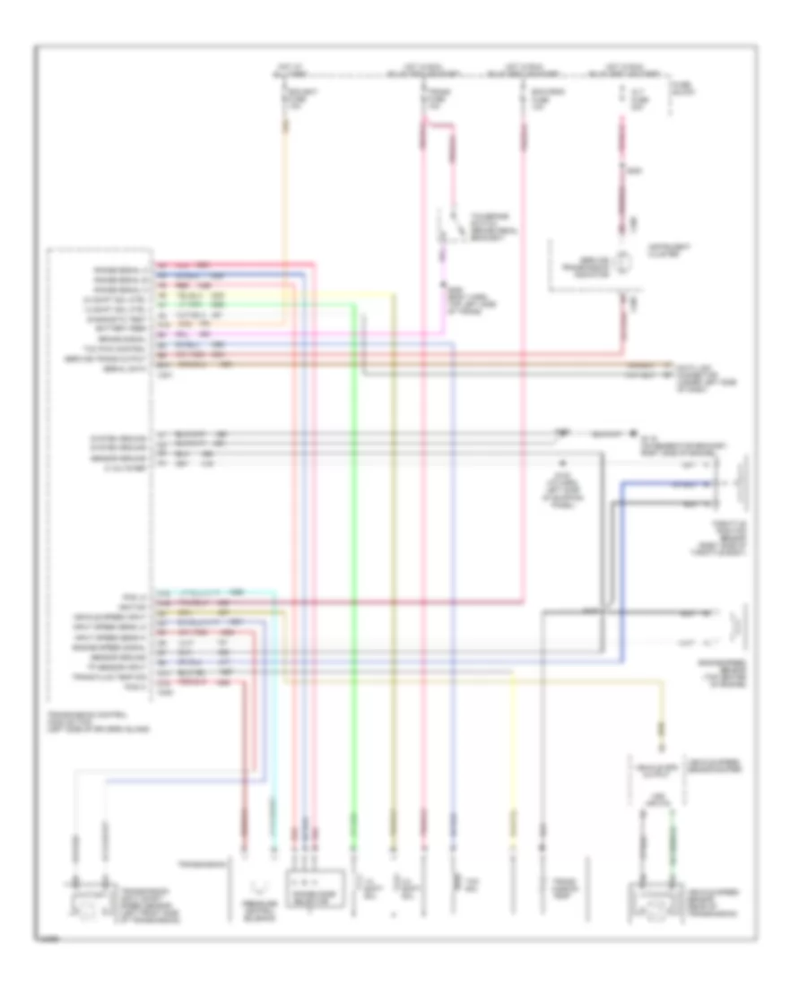 6.5L (VIN Y), Электросхема коробки передач АКПП для Chevrolet Forward Control P30 1995