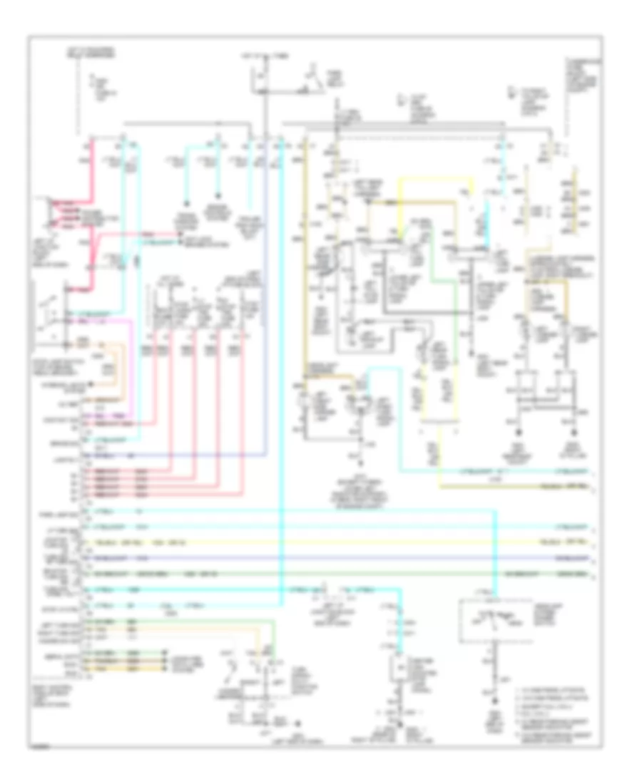 Электросхема внешнего освещения (1 из 2) для Chevrolet Suburban K2011 1500