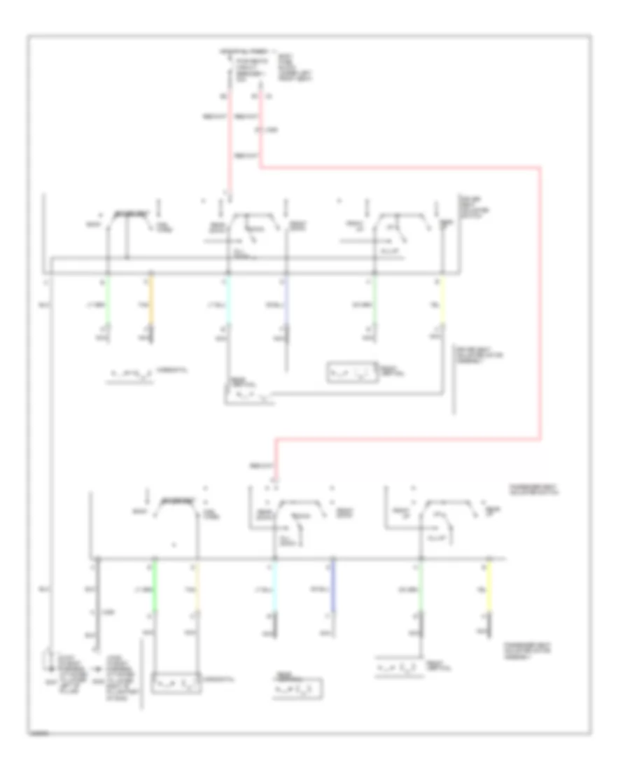 Электросхема привода сидений для Chevrolet Chevy Express H2011 1500