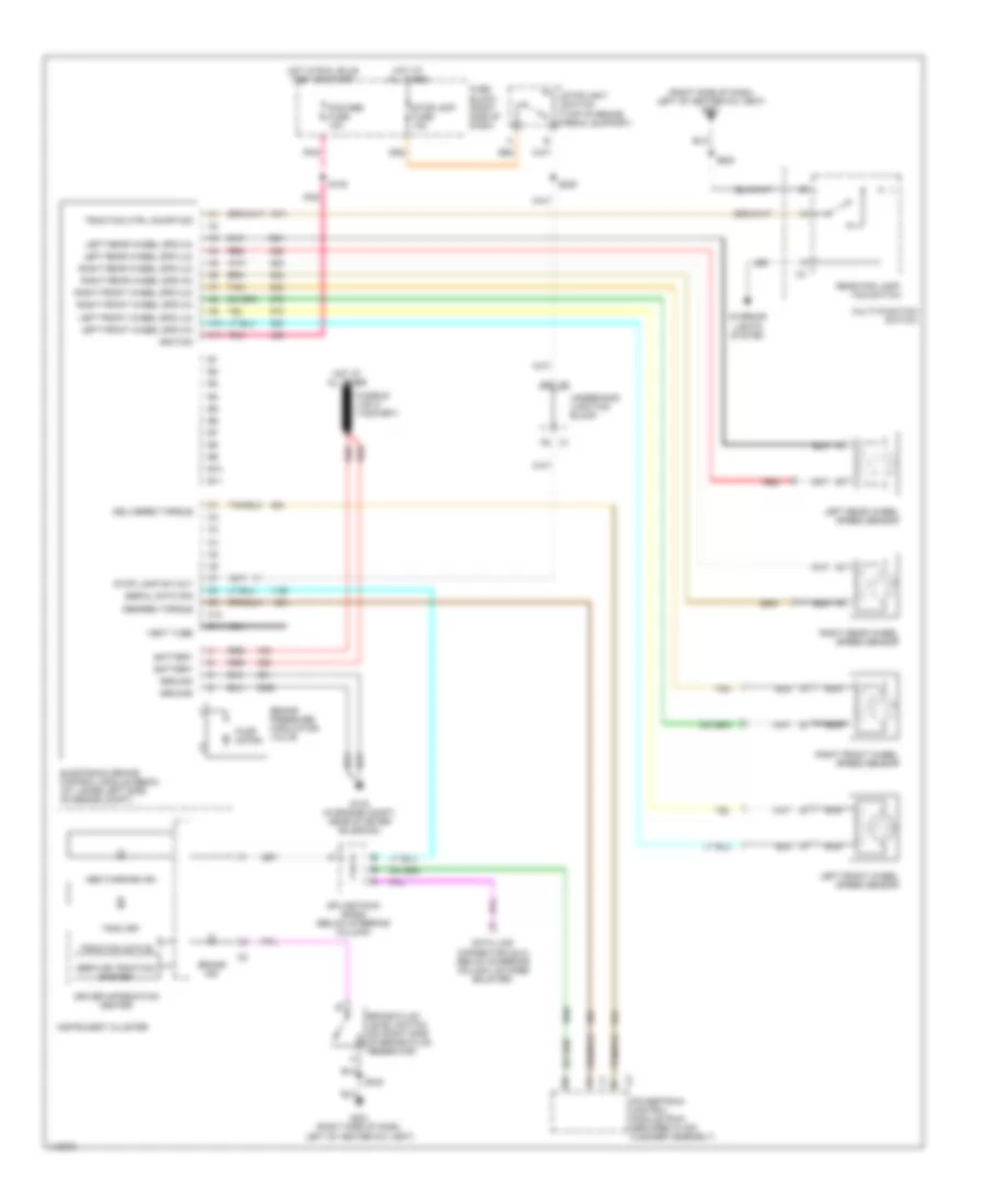 монтажная схема антиблокировочных тормозных систем (Montana, Silhouette & Venture) для Chevrolet Cutaway G2001 3500
