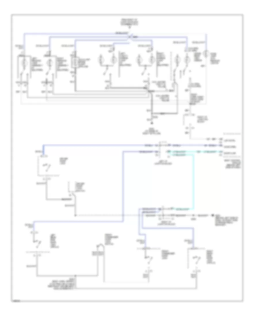 Электросхема подсветки (2 из 2) для Chevrolet Impala LS 2003