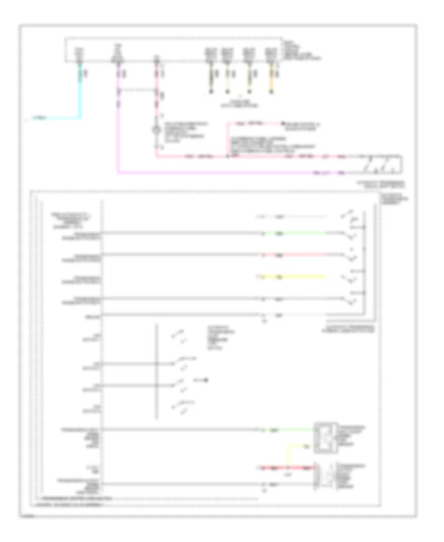 Электросхема коробки передач АКПП (2 из 2) для Chevrolet Express LT 2014 3500