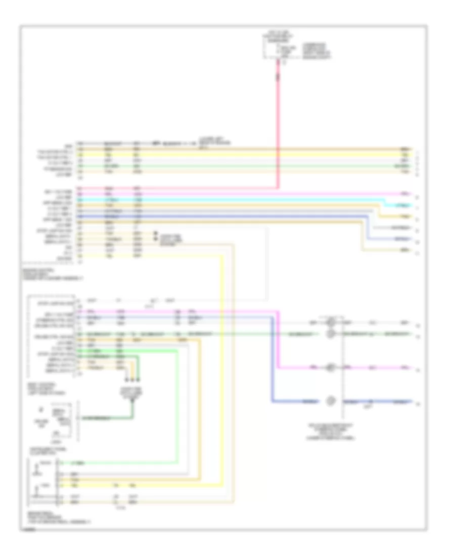 Электросхема системы круизконтроля (1 из 2) для Chevrolet Impala Limited LS 2014