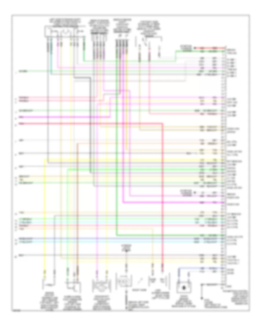 2.0L ВИН П, Электросхема системы управления двигателем (4 из 4) для Chevrolet Cobalt LS 2007