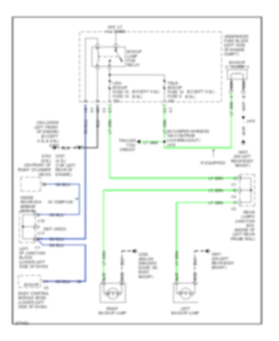 Электросхема заднего хода для Chevrolet Cab  amp; Chassis Silverado 3500 HD 2008