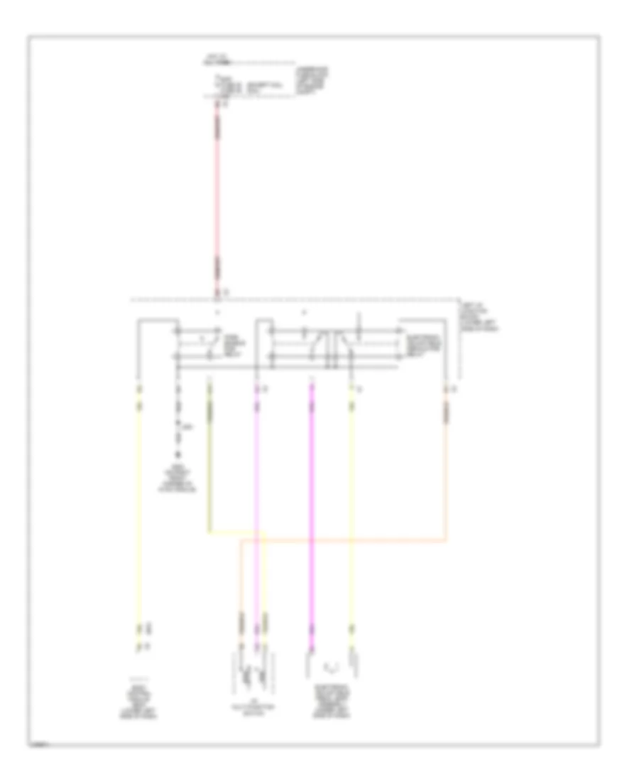 Электросхема регулировки положения педалей для Chevrolet Cab  amp; Chassis Silverado 3500 HD 2008