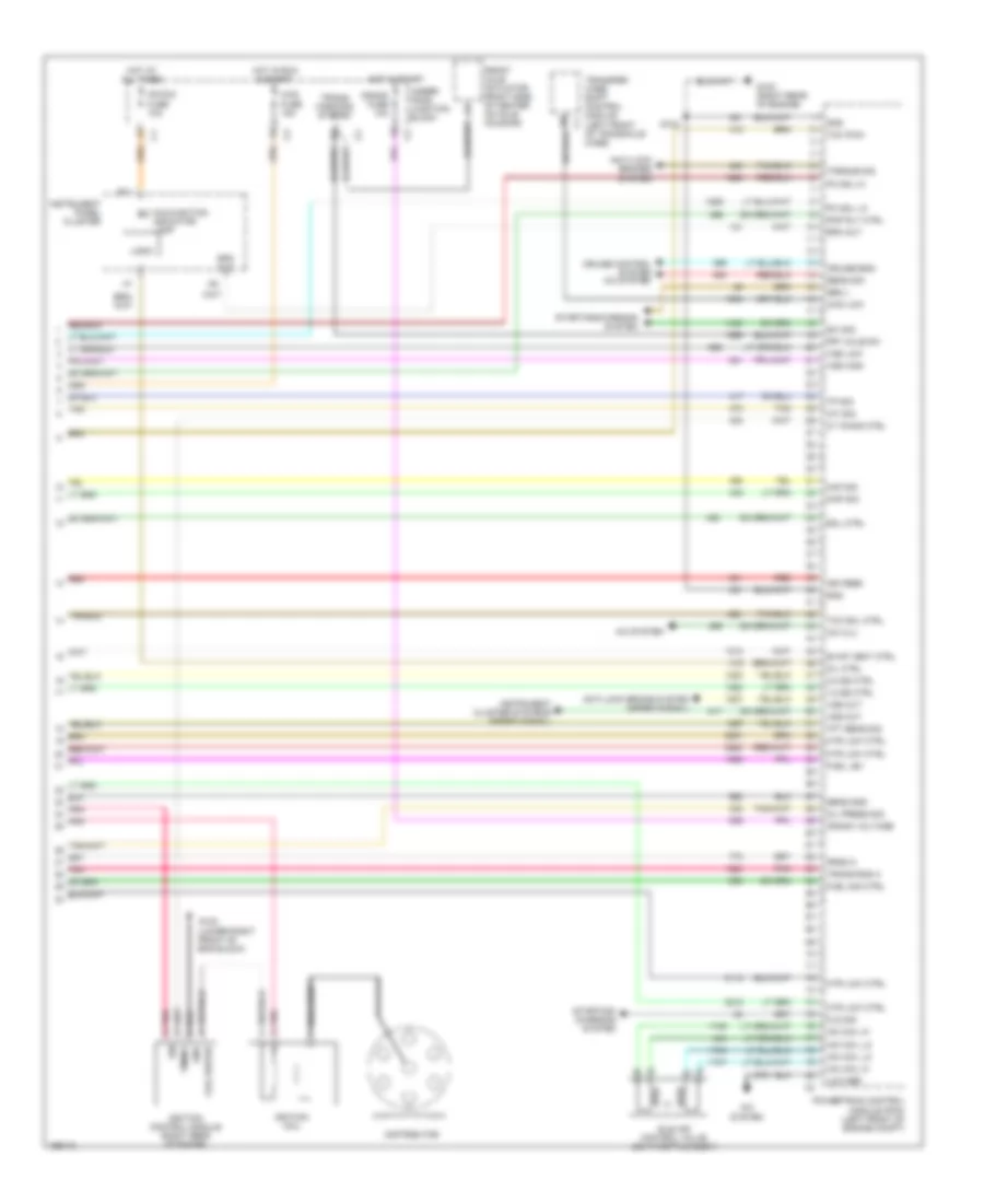 4.3L ВИН X, Электросхема системы управления двигателем (4 из 4) для Chevrolet Silverado 2004 3500