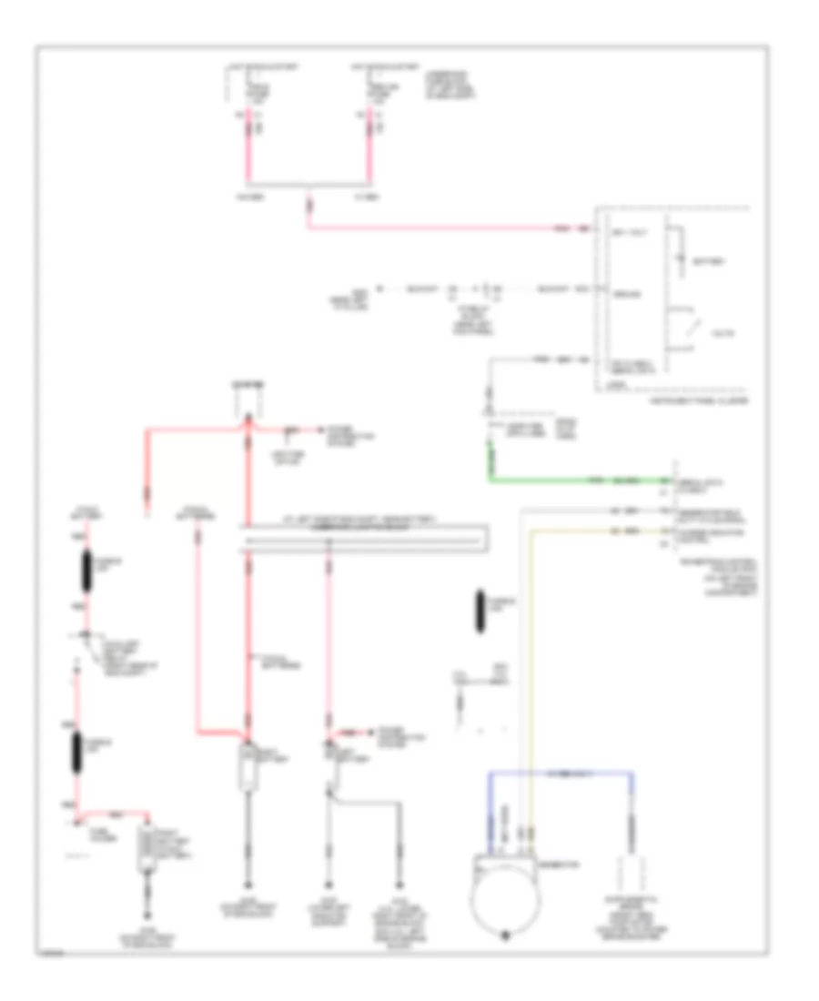 6.0L ВИН Н, Электросхема Генератора для Chevrolet Silverado 2004 3500