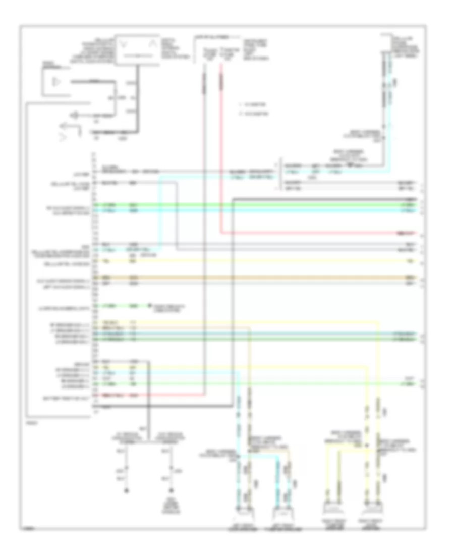 Электросхема навигации GPS (1 из 2) для Chevrolet Sonic LT 2013