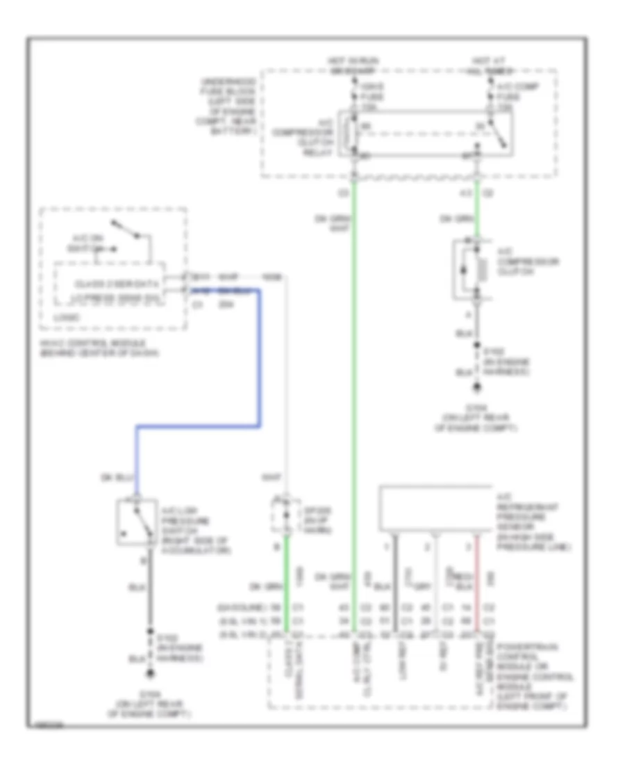 Электросхема компрессора для Chevrolet Suburban C2004 1500