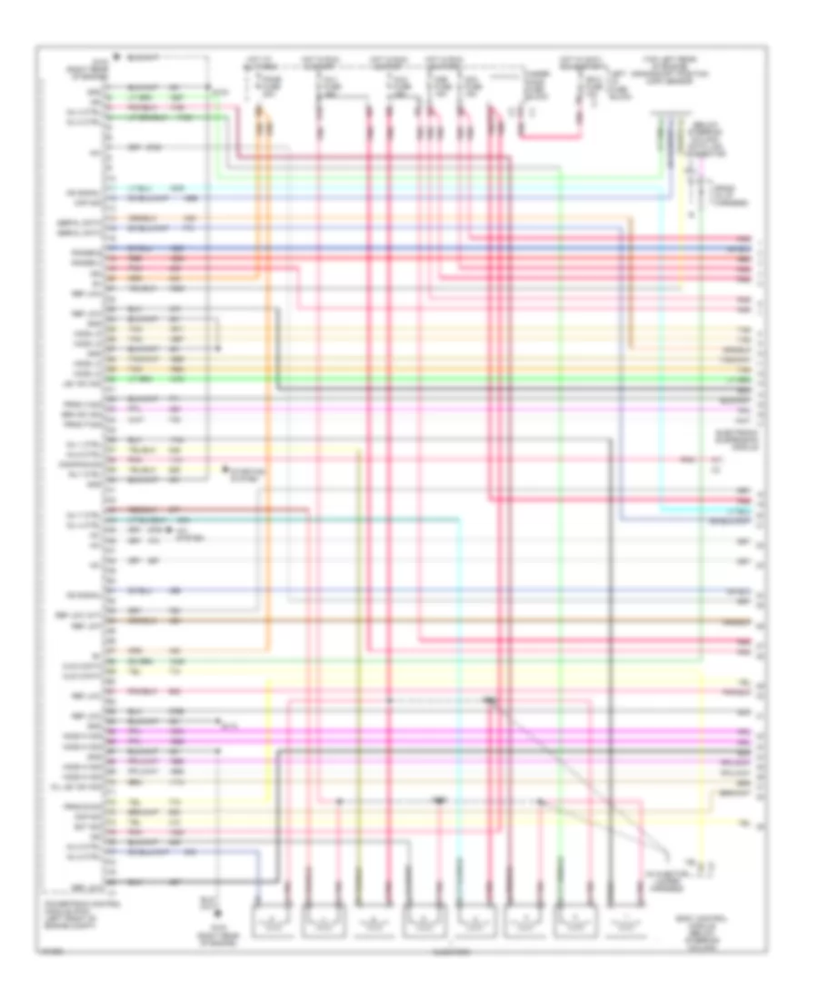 8.1L ВИН Г, Электросхема системы управления двигателем (1 из 5) для Chevrolet Suburban C2004 1500