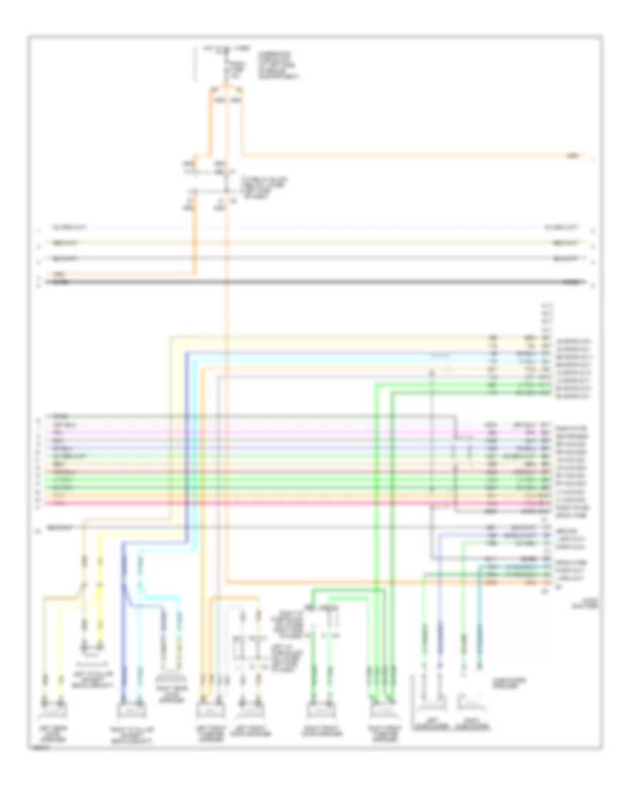 Электросхема магнитолы Средней комплектации, С Задняя часть Усаживает Аудио (2 из 3) для Chevrolet Suburban C2004 1500